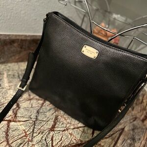 Michael Kors Pebbled Leather Black Crossbody Bag